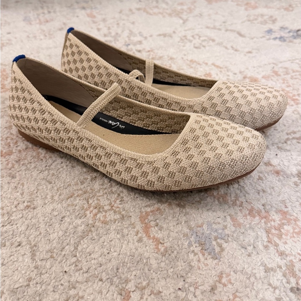 Rothy's Max Square Mary Jane Flats - Frappe Checkered - Picture 5 of 7